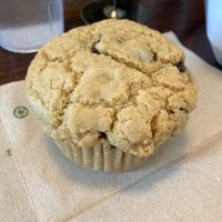 Vegan, gluten-free chocolate chip cupcake  at Simple Cafe in Asheville