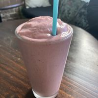 Strawberry shortcake smoothie   at Simple Cafe in Asheville
