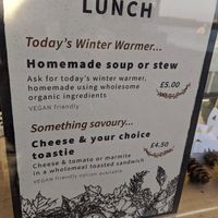 Winter menu at Herbert's Ice Cream - Kiosk in Folkestone