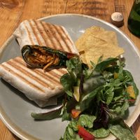 Vegan wrap  at Hannah's in West Kirby