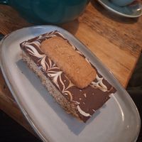 Lotus biscoff flapjack at Hannah's in West Kirby