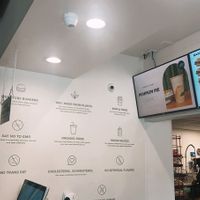 counter w screens to order from   at Plant Power Fast Food in Long Beach