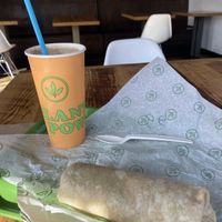 Vegan Root Beer Float and Buffalo 66 Wrap 😋  at Plant Power Fast Food in Long Beach