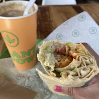Close-Up of Wrap - Buffalo 66 😛   at Plant Power Fast Food in Long Beach