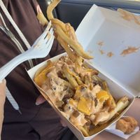 Crazy fries  at Plant Power Fast Food in Long Beach