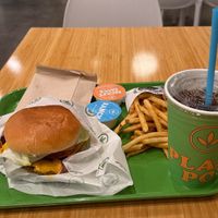 The Western Burger   at Plant Power Fast Food in Long Beach
