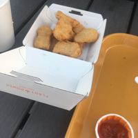 ‘Chicken’ nuggets with extra yum on the side at Plant Power Fast Food in Long Beach