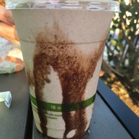 Chocolate shake at Plant Power Fast Food in Long Beach