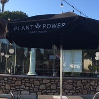Patio dining  at Plant Power Fast Food in Long Beach