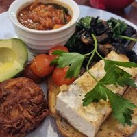 Vegan breakie, little. Larger option available. at Samuel Pepys Cafe in Launceston