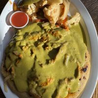 Nothing was seasoned at all, wtf no green chili in the green chili pupusa ???  at Monse's Pupuseria in Colorado Springs