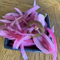 Pickled Onion Side  at Monse's Pupuseria in Colorado Springs