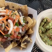 Vegan nachos at Monse's Pupuseria in Colorado Springs