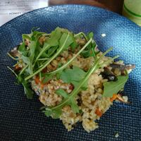 Mushroom risotto at Coffee Society in Rockhampton