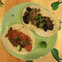 Vegan tacos at Aguacate Limon in Tulum