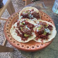 Tacos at Aguacate Limon in Tulum