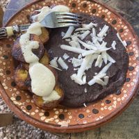 plantains at Aguacate Limon in Tulum