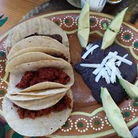 Pros: quite nice service, fast serving
Cons: prices went crazy since we visited this place last time. We paid 250mxp for 4tacos with beans and piece of avocado (one black). Fried b at Aguacate Limon in Tulum