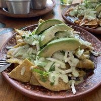 Chilaquiles  at Aguacate Limon in Tulum