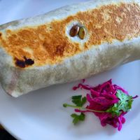 Ronny Russell burrito at The Burrow in Vancouver