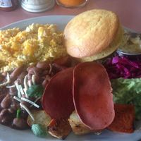 Veganised breakfast   at The Burrow in Vancouver