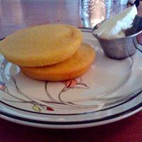 vegan cornbread at The Burrow in Vancouver