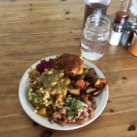 Veganised Hicks Benny at The Burrow in Vancouver