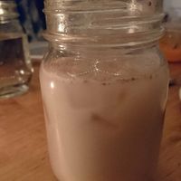 Horchada with almond milk at The Burrow in Vancouver