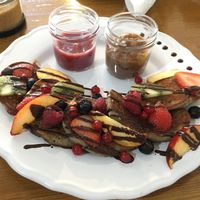 Banana pancakes at Eat Sweet & Stay Fit in Poznan