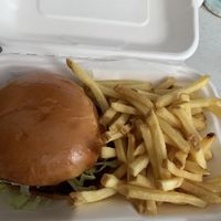 vegan straight up burger at Hatch in St Albans