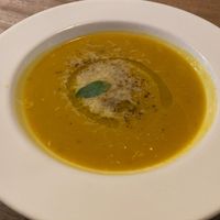 Delicious pumpkin soup!  at A Mano Pizza 都蘭義大利披薩 in Donghe