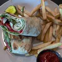 Mushroom wrap at Basil and Wick's in North Creek