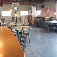 Inside. Seat yourself. at Pizza Jerks in Lake George