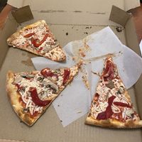 Cold leftovers - actually delicious!  at Pizza Jerks in Lake George