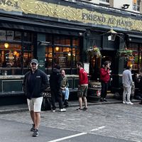 View of the outside featuring my husband! 😄  at Friend at Hand in London
