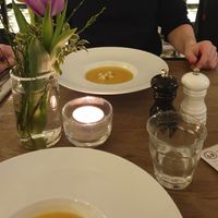 Steckrüben-Suppe mit Croutons at Das Kubatzki in Sankt Peter-ording