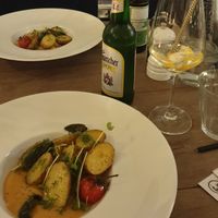 Kartoffeldrillinge mit Spitzkohl und Senfrahmsauce at Das Kubatzki in Sankt Peter-ording