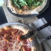 vegan cheese margherita  at Peruzza in Ljubljana