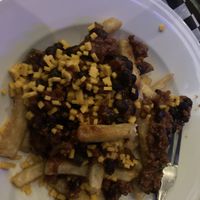Chili cheese vegan fries  (sloppy fries ))   at Sloppy Seconds in Virginia Beach