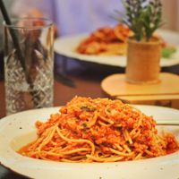 Soja Bolognese at Jazz Caffe Troubadour in Dubrovnik