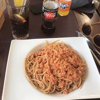 The soya Bolognes at Jazz Caffe Troubadour in Dubrovnik