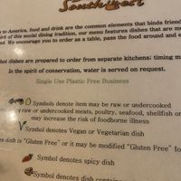 Menu  at East by Southwest in Durango