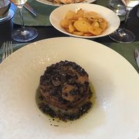 Seitan steak with black truffles. at Dalmatino in Hvar