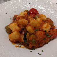 Vegetable vegan gnocchi at Dalmatino in Hvar