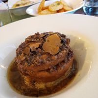 Seitan Steak with truffles. at Dalmatino in Hvar