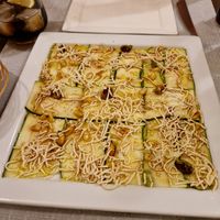 Zucchini carpaccio at Dalmatino in Hvar