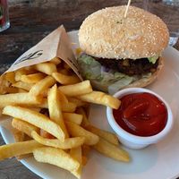 Black Bean Burger at Timboektoe in Velsen Noord