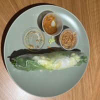 Oops I was hungry. There are two rolls in an order!  at Ploy Thai Bistro in Cle Elum