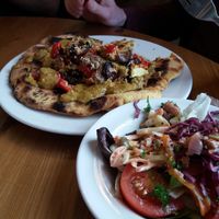 thai pancakes at The Treehouse Restaurant in Aberystwyth