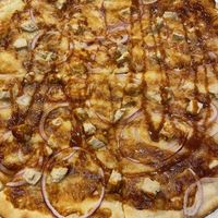 BBQ chicken pizza  at Costa Pizza in New Haven